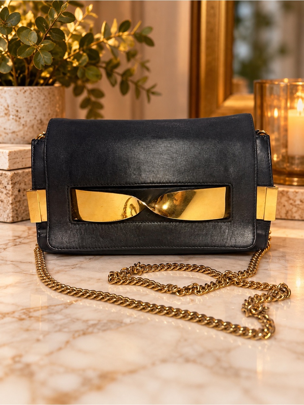Chloé Medium Elle Chain Clutch Shoulder Bag